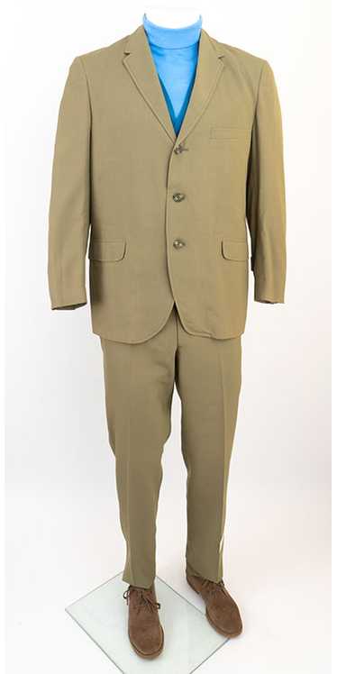 1960s Mod 3 Button Light Weight Suit Deadstock - image 1