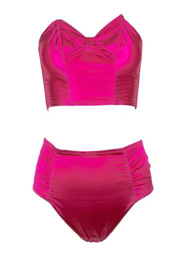 Christian Dior Bustier and Brief Fuchsia Lingerie 