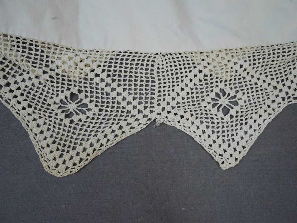 Antique Crochet Lace Trim, Victorian Remnant, Han… - image 5