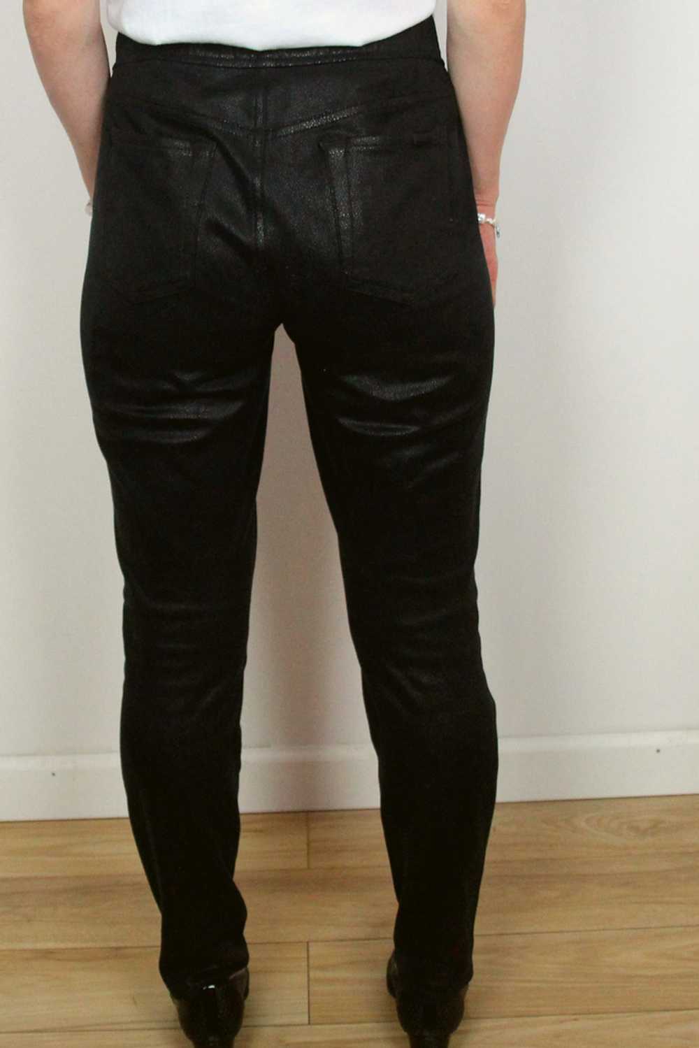 Faux Leather Ponte Skinny Pants by Comfort Skinny - image 4