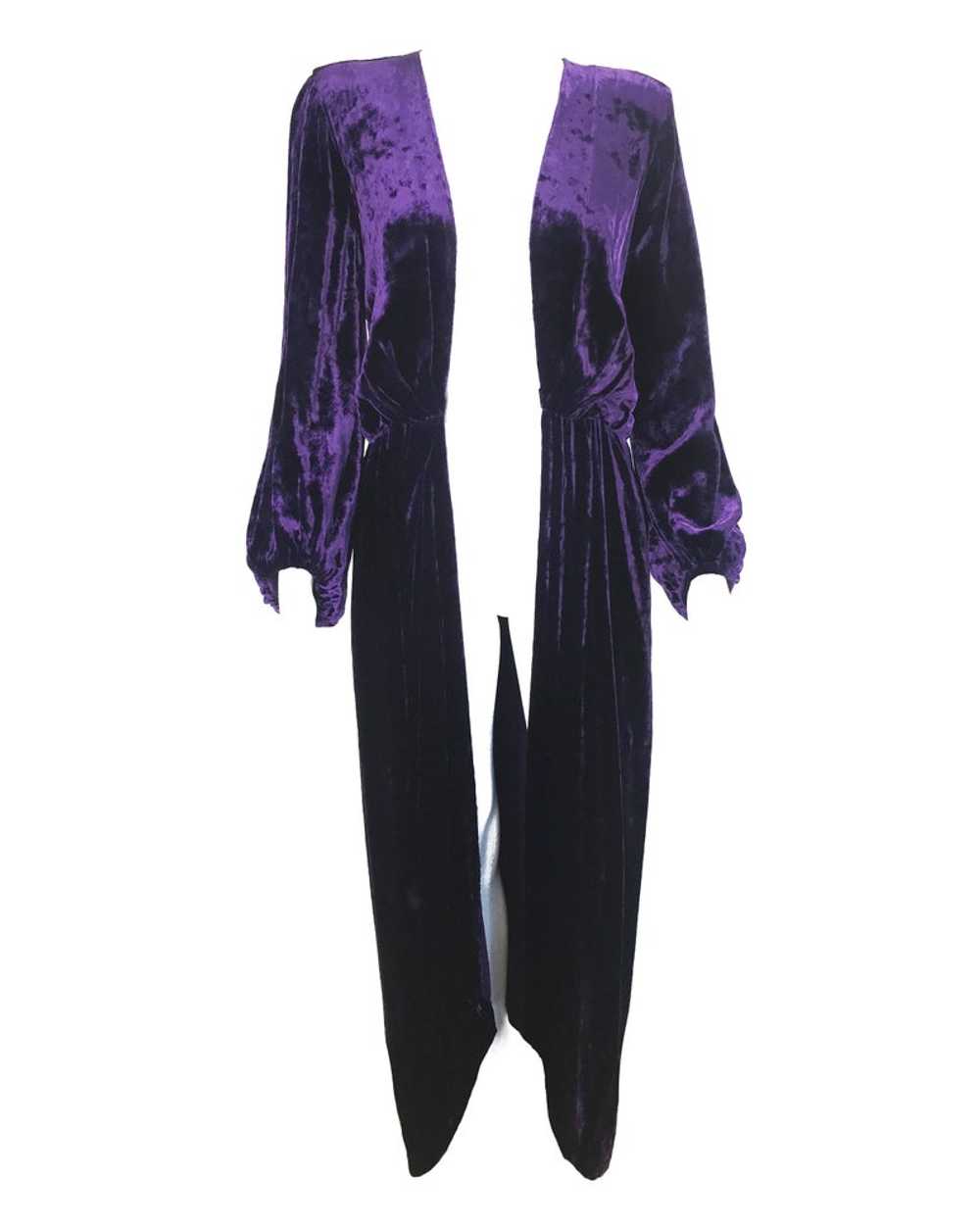 Yves Saint Laurent 1970s Velvet Gown - image 6