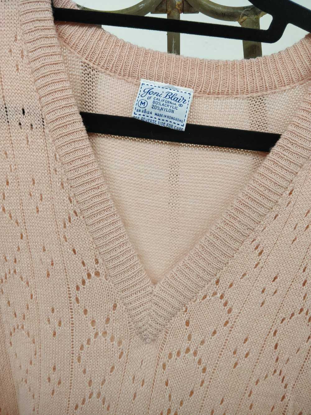 Vintage Joni Blair Peach Sweater Dress - image 3