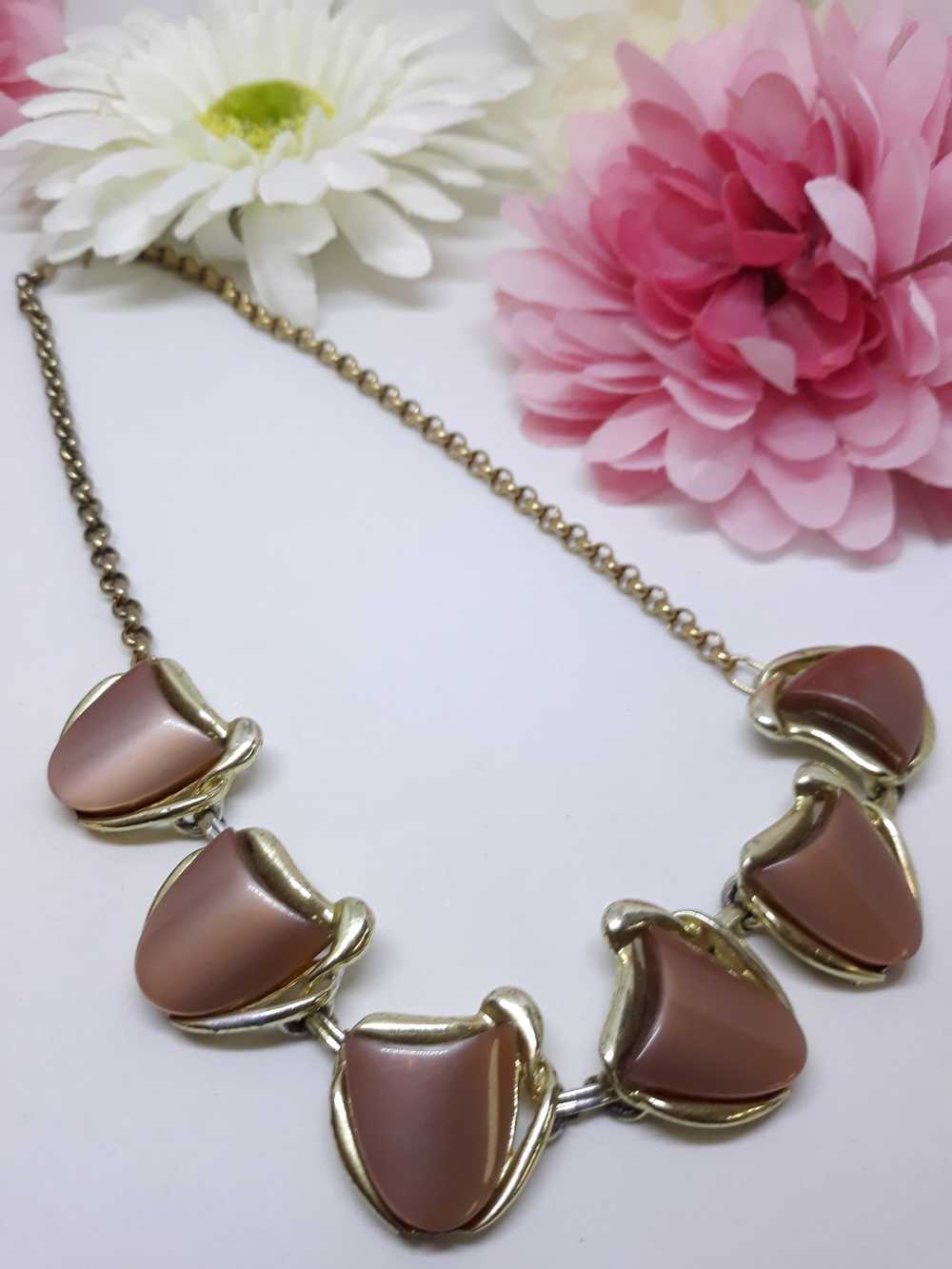Chocolate Brown Thermoset Necklace - Stunning, 19… - image 6