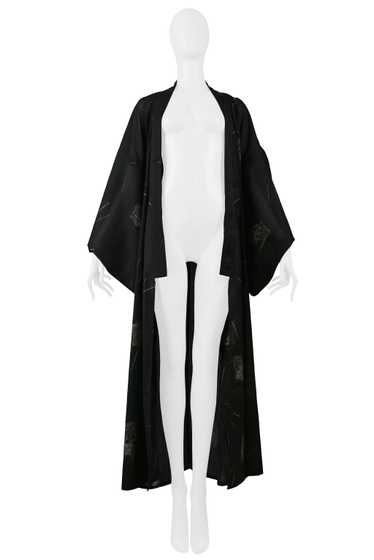 GAULTIER BLACK & GREY DANCERS KIMONO ROBE 2002