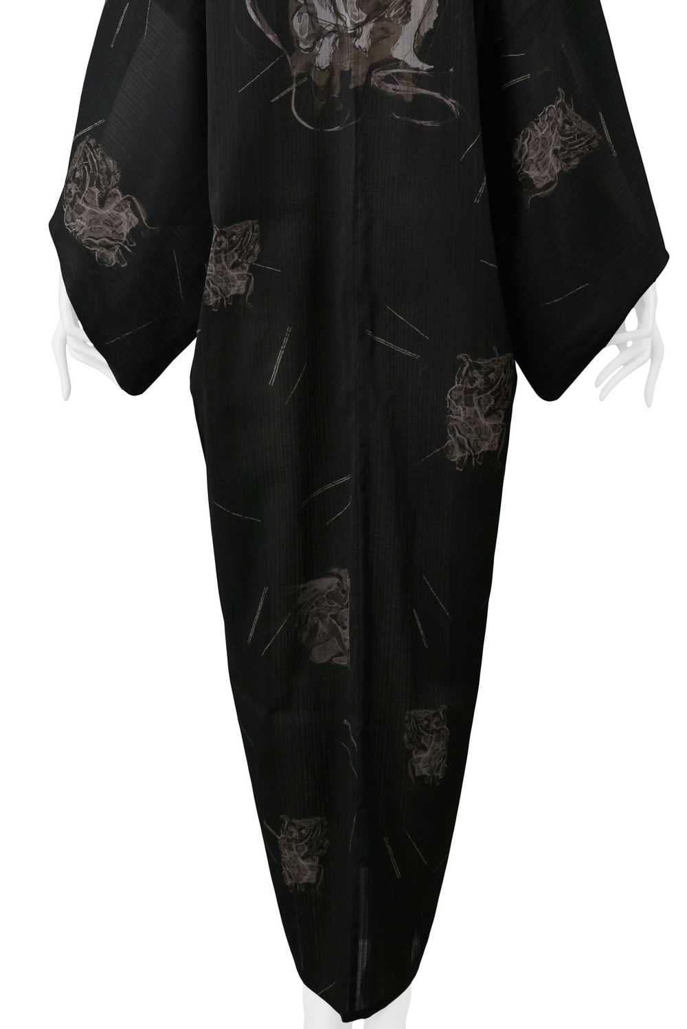 GAULTIER BLACK & GREY DANCERS KIMONO ROBE 2002 - image 6