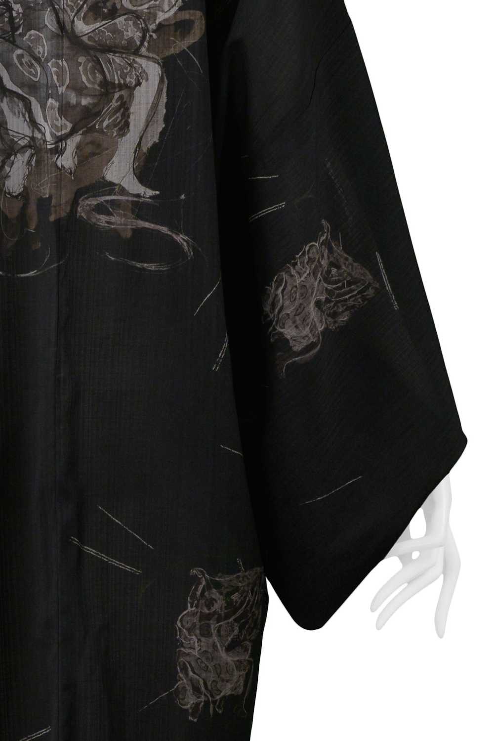 GAULTIER BLACK & GREY DANCERS KIMONO ROBE 2002 - image 7