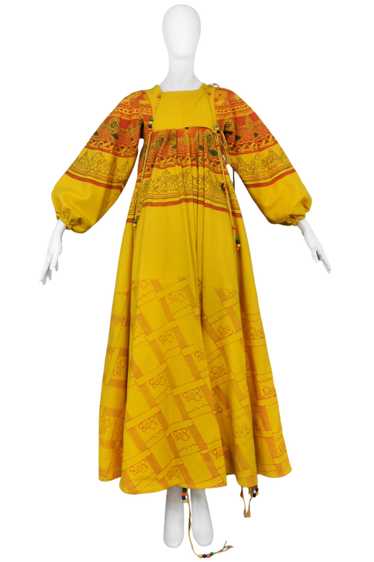 ICONIC ZANDRA RHODES YELLOW BUTTERFLY COAT 1969