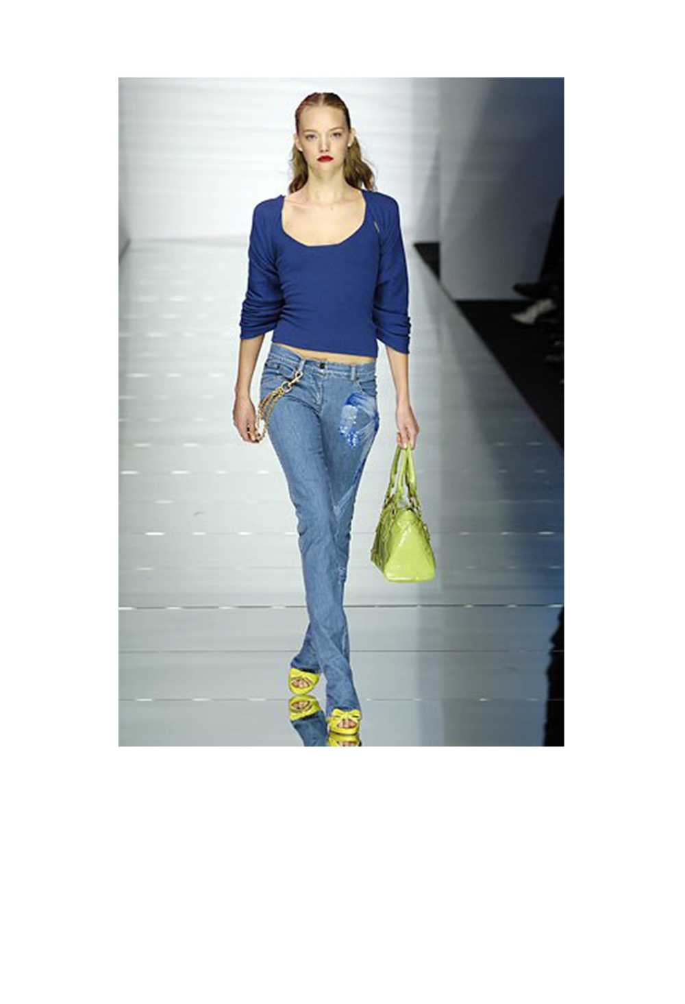 VALENTINO SEQUIN BOW PRINT JEANS 2006 - image 2