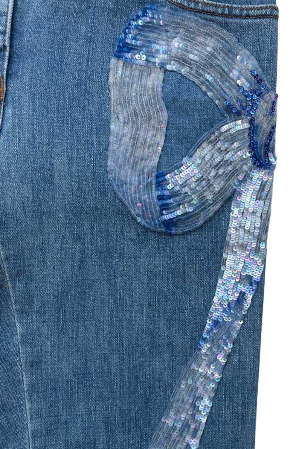 VALENTINO SEQUIN BOW PRINT JEANS 2006 - image 4