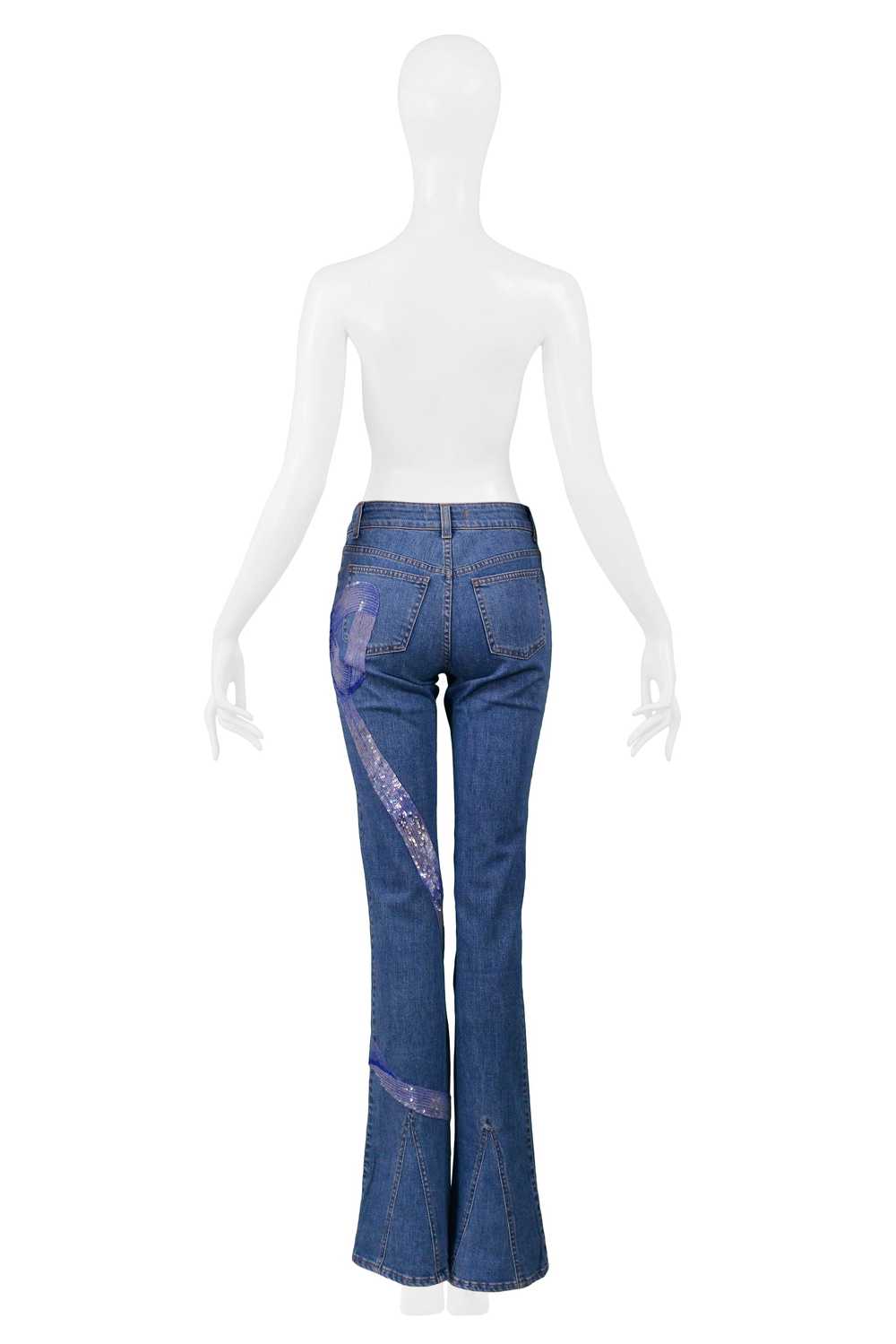 VALENTINO SEQUIN BOW PRINT JEANS 2006 - image 5