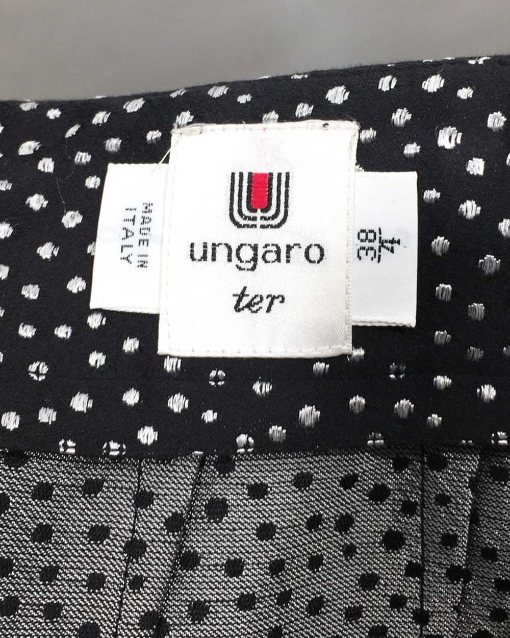 1980's Ungaro Black & White Skirt Set - image 12