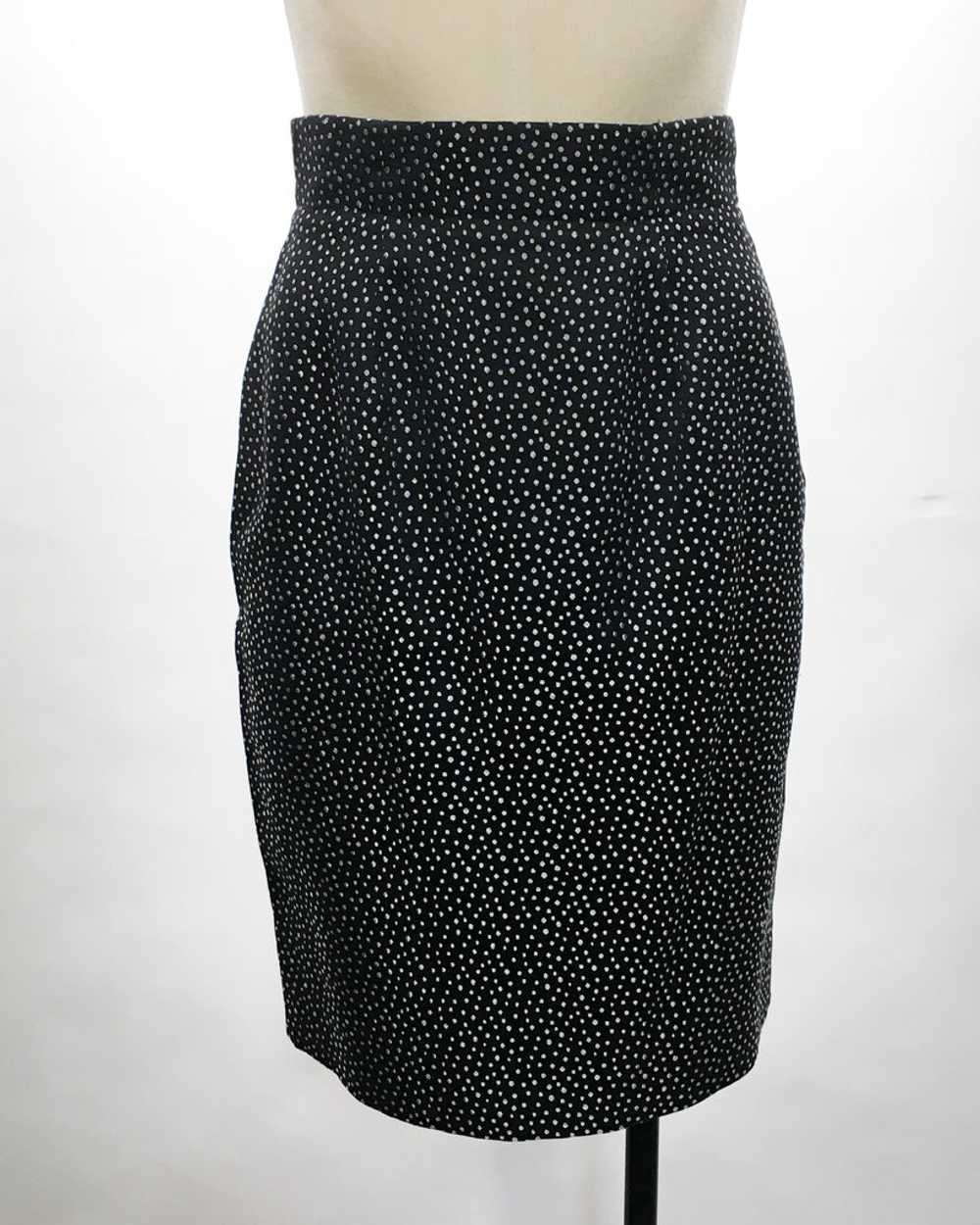 1980's Ungaro Black & White Skirt Set - image 5