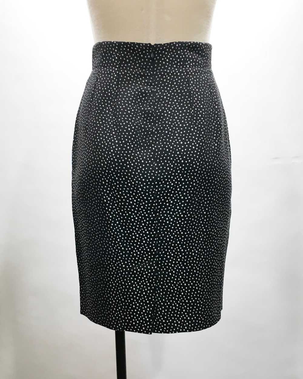 1980's Ungaro Black & White Skirt Set - image 6