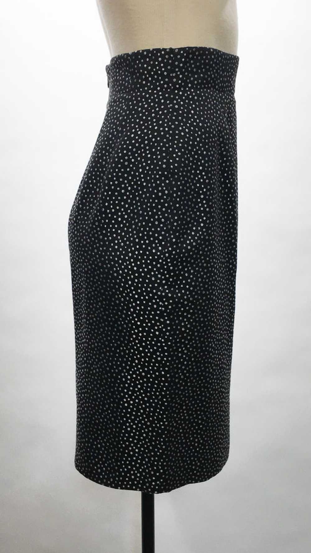 1980's Ungaro Black & White Skirt Set - image 7