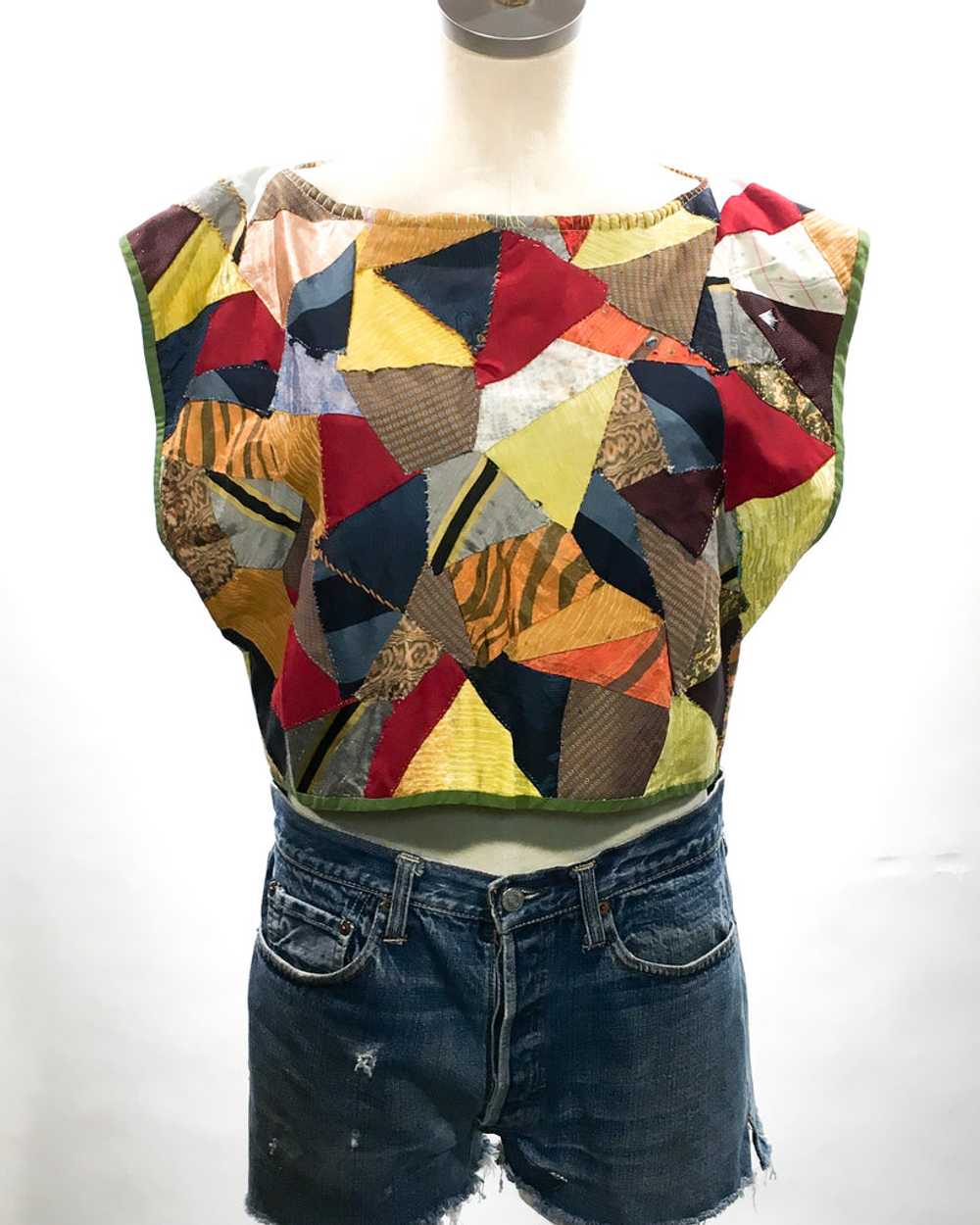 Handmade Crop Top from 1940s Quilt - image 1