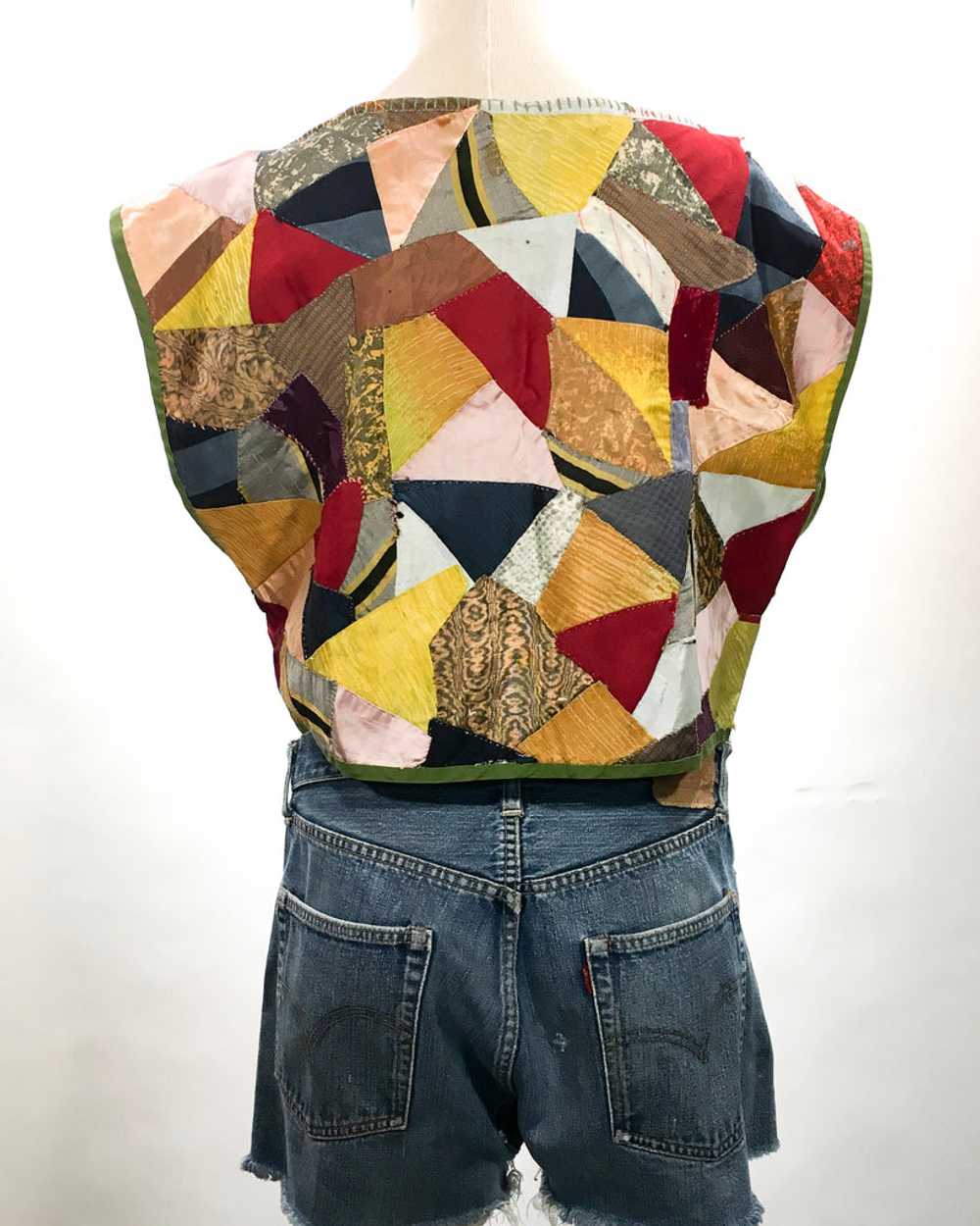 Handmade Crop Top from 1940s Quilt - image 2
