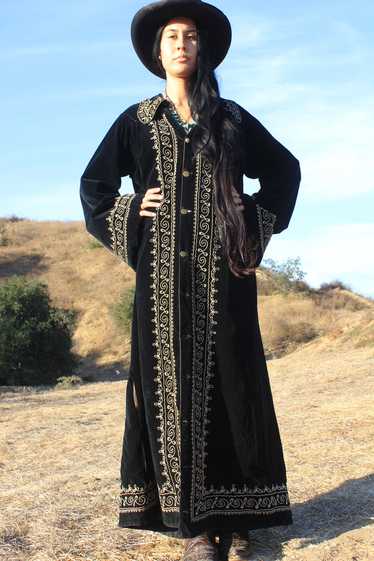 "Gothic Ranch" Early Century Silk Velvet Cloak Dus