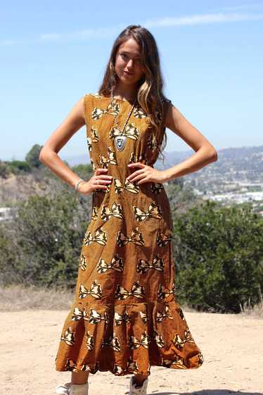 *SALE* Vintage Ethnic Print Maxi Dress - image 1