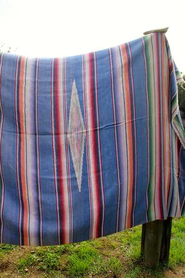 HUGE and Yummy Antique Saltillo Blanket