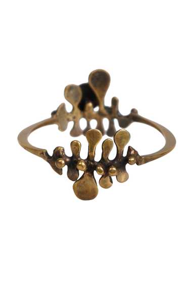 JACK BOYD BRUTALIST LARGE DOUBLE SPORE BRONZE BRAC