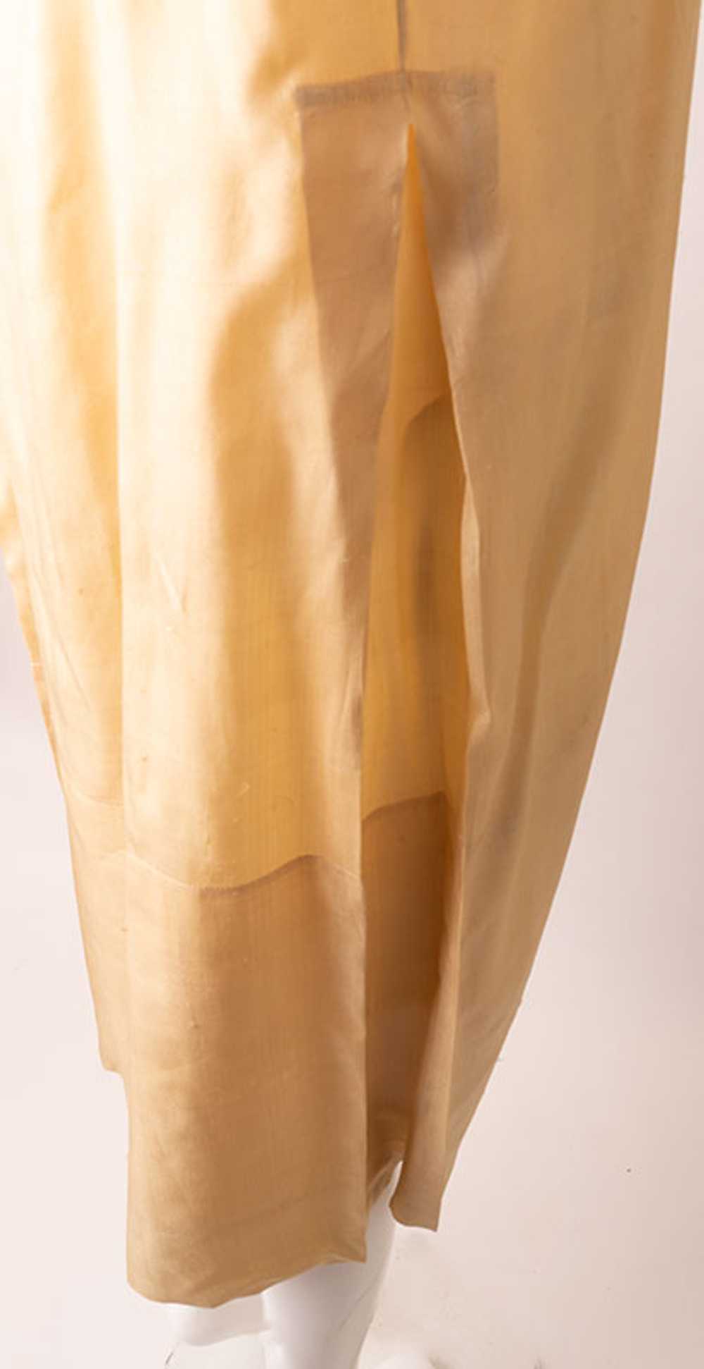 1920s Raw Silk Flapper Dress - image 4