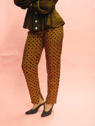 1990’s Todd Oldham Starbust Silk Cigarette Trouser