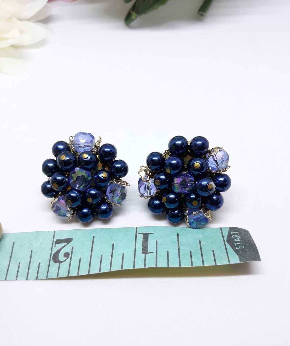 Pantone Cluster Earrings - Made in Japan - 1950s - image 4