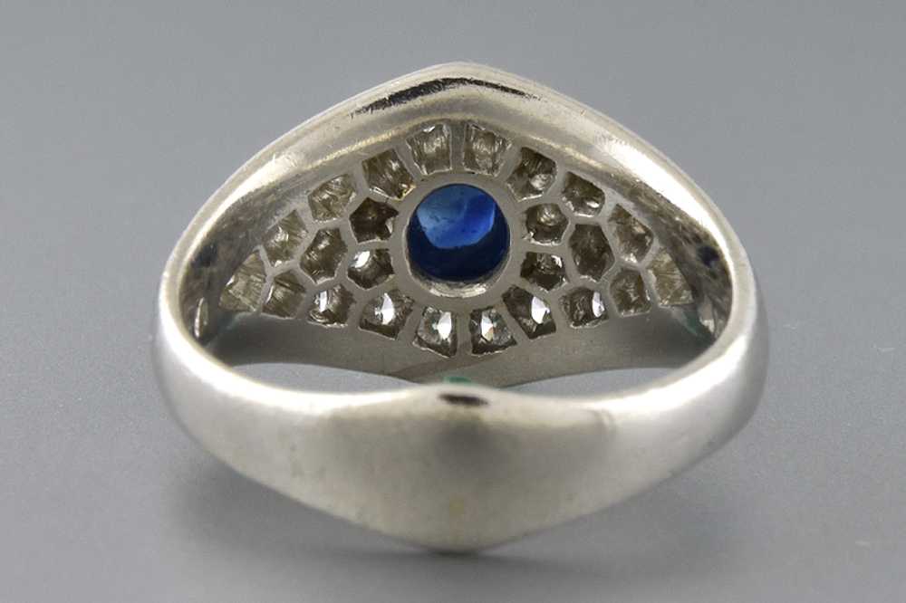 Low Profile Sapphire and Diamond Ring - image 4