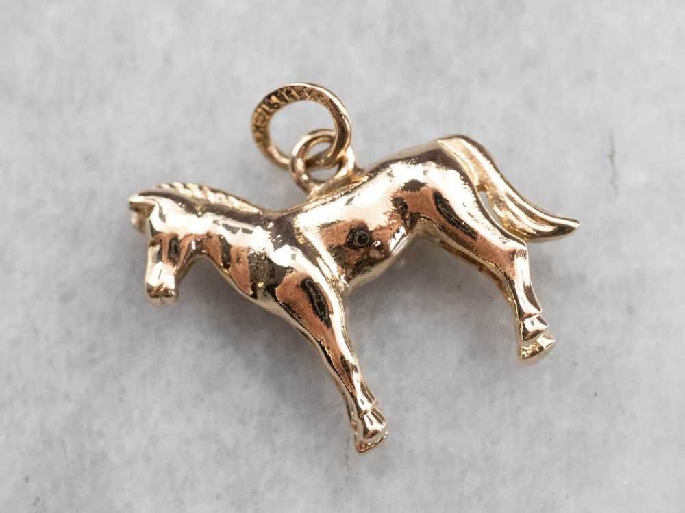 Young Horse Gold Charm - image 1