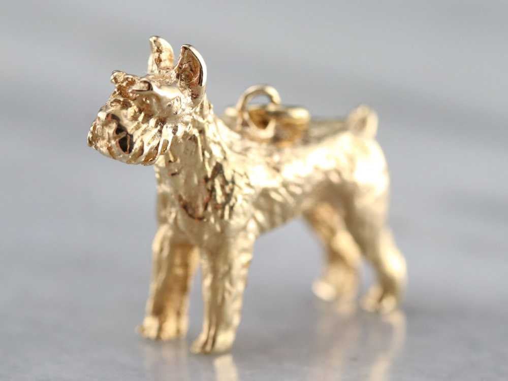Gold Scottish Terrier Pendant - image 1