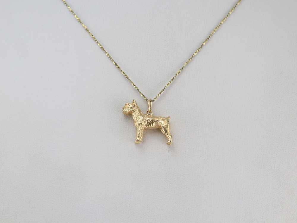 Gold Scottish Terrier Pendant - image 7