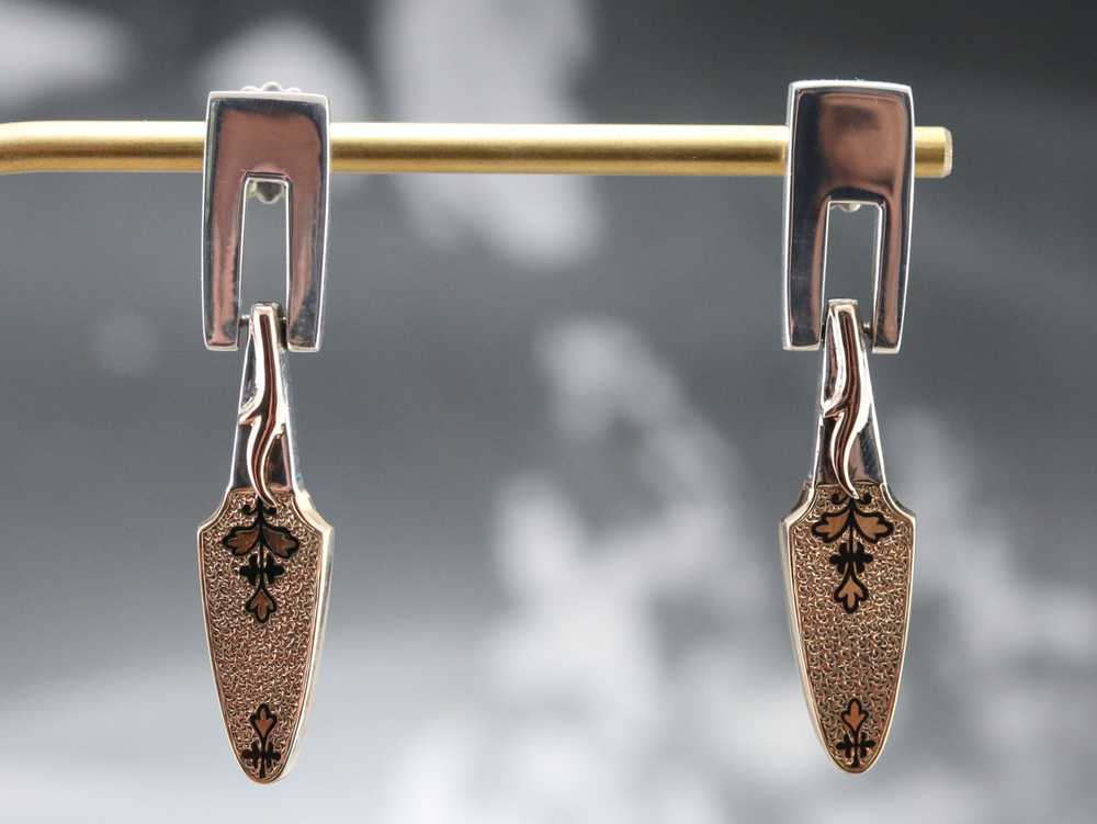 Victorian Modern Drop Earrings - image 7