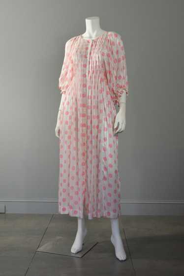 Christian Dior Pink Polka Dot Babydoll Dressing Go