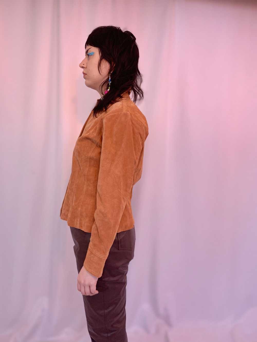 Suede clay shirt jacket - image 7