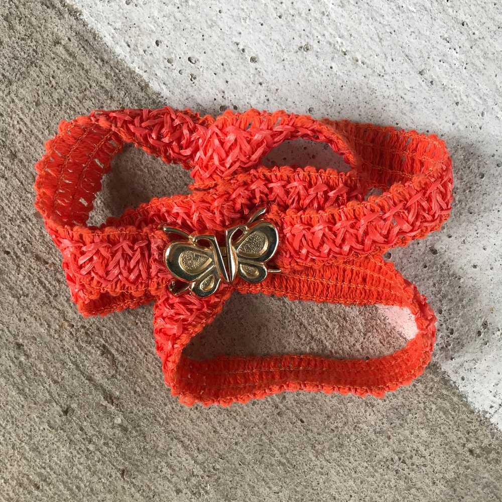 Volup Orange Butterfly Belt - image 1