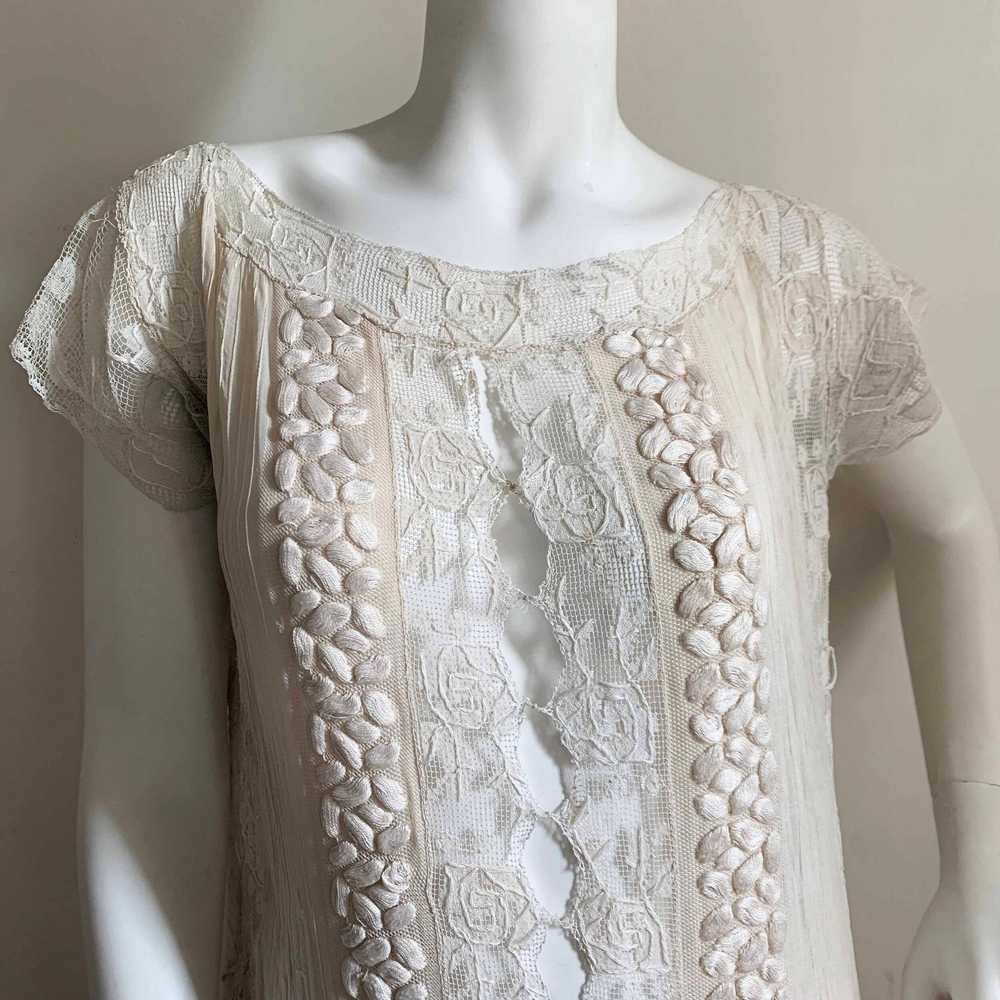 Exquisite Antique Lace Dress - image 2