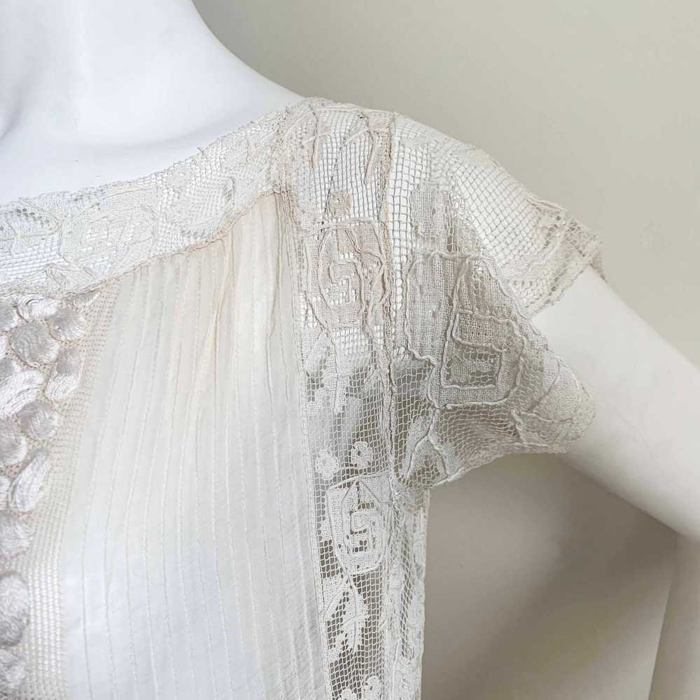 Exquisite Antique Lace Dress - image 3