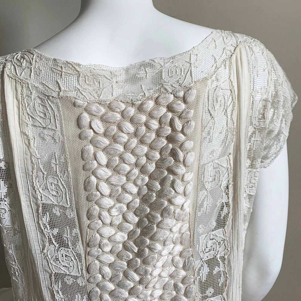 Exquisite Antique Lace Dress - image 4