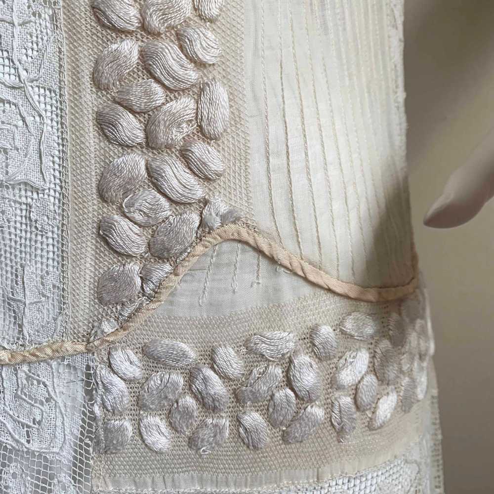 Exquisite Antique Lace Dress - image 6