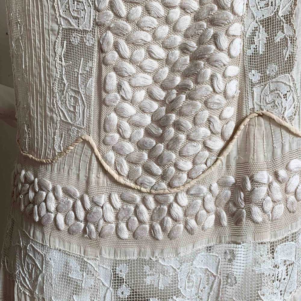 Exquisite Antique Lace Dress - image 7
