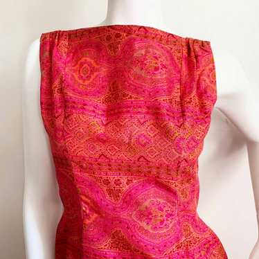 Early 1960s Paisley Silk Suzy Perette Dress - image 1