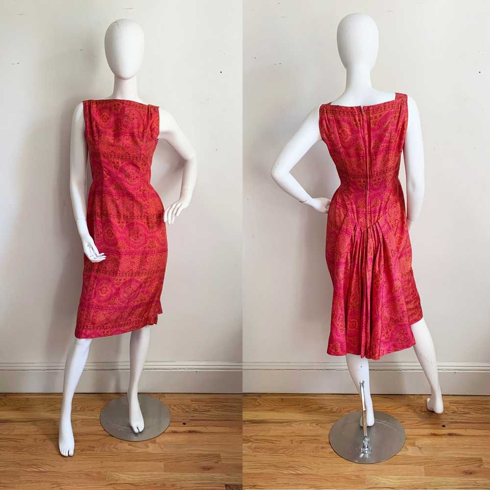Early 1960s Paisley Silk Suzy Perette Dress - image 5