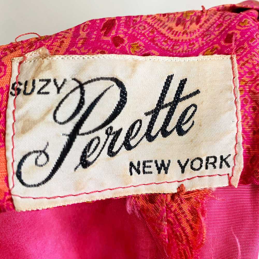Early 1960s Paisley Silk Suzy Perette Dress - image 9