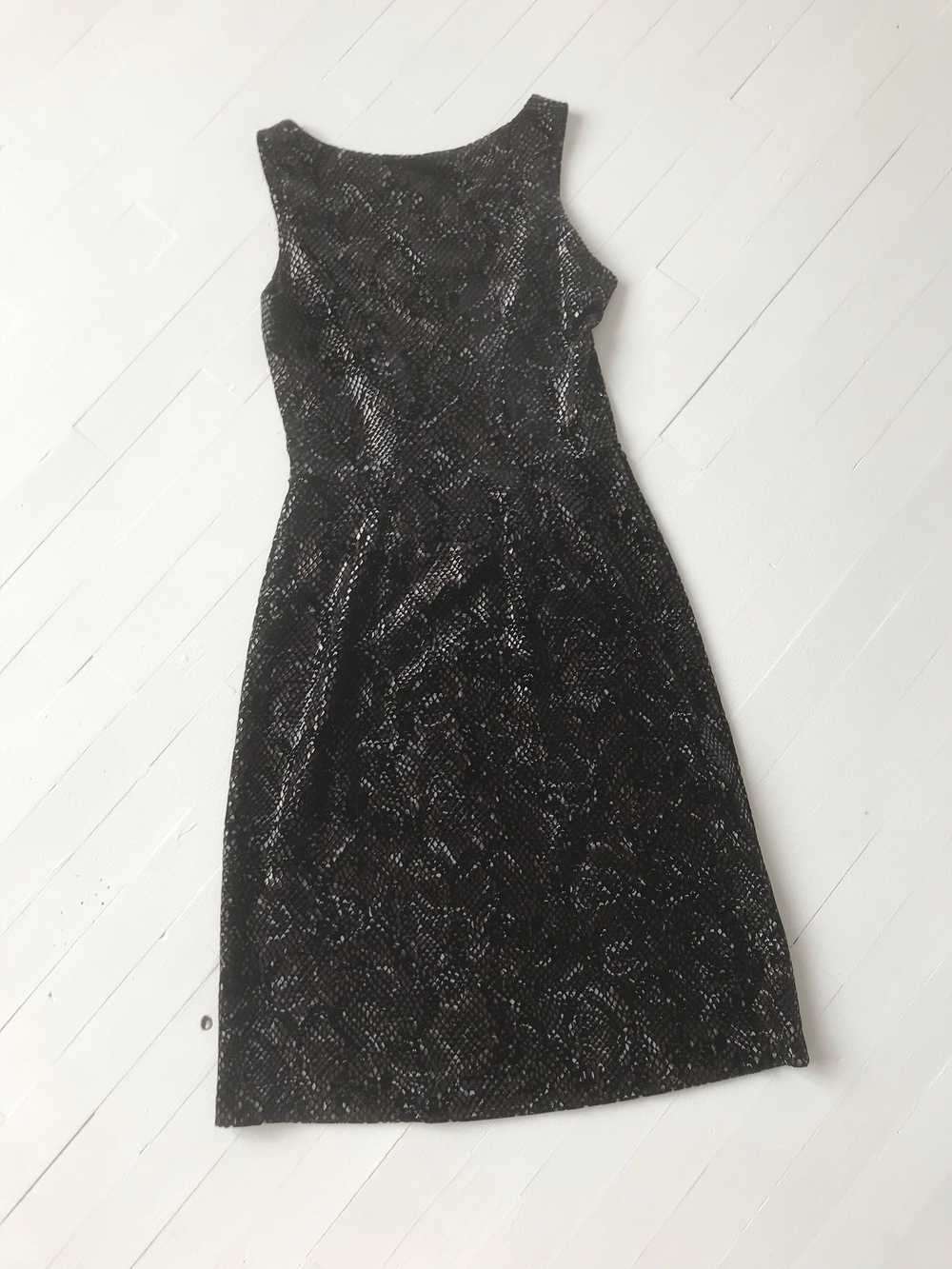 Vintage Betsey Johnson Snakeskin Lace Up Dress an… - image 5