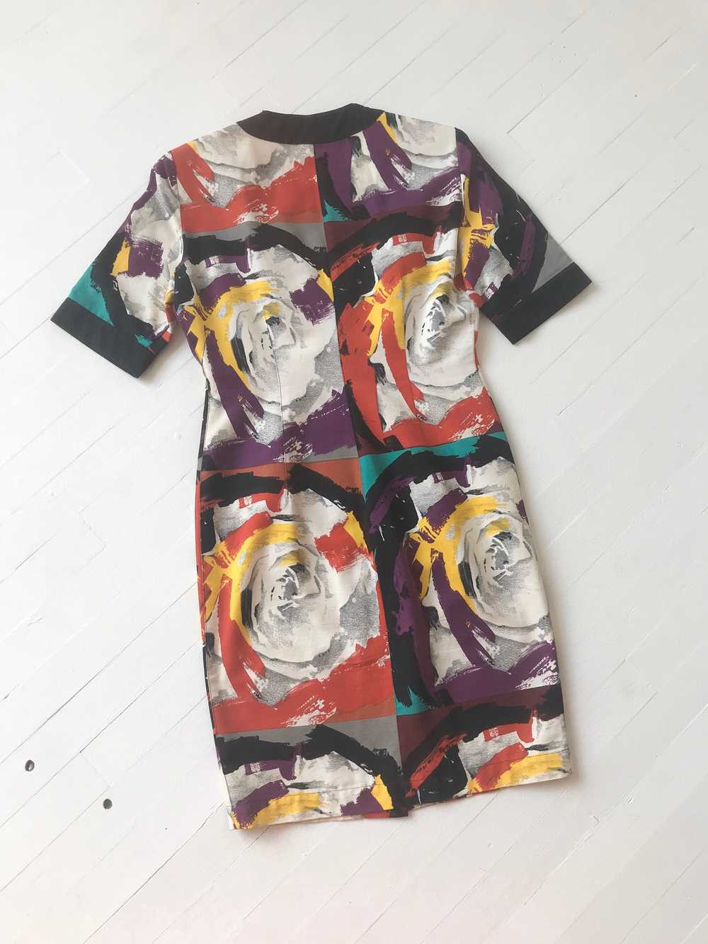 1980s Warhol Style Printed Dress - image 6