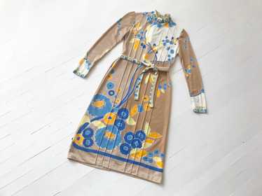 1970s Paganne Printed Dress - image 1