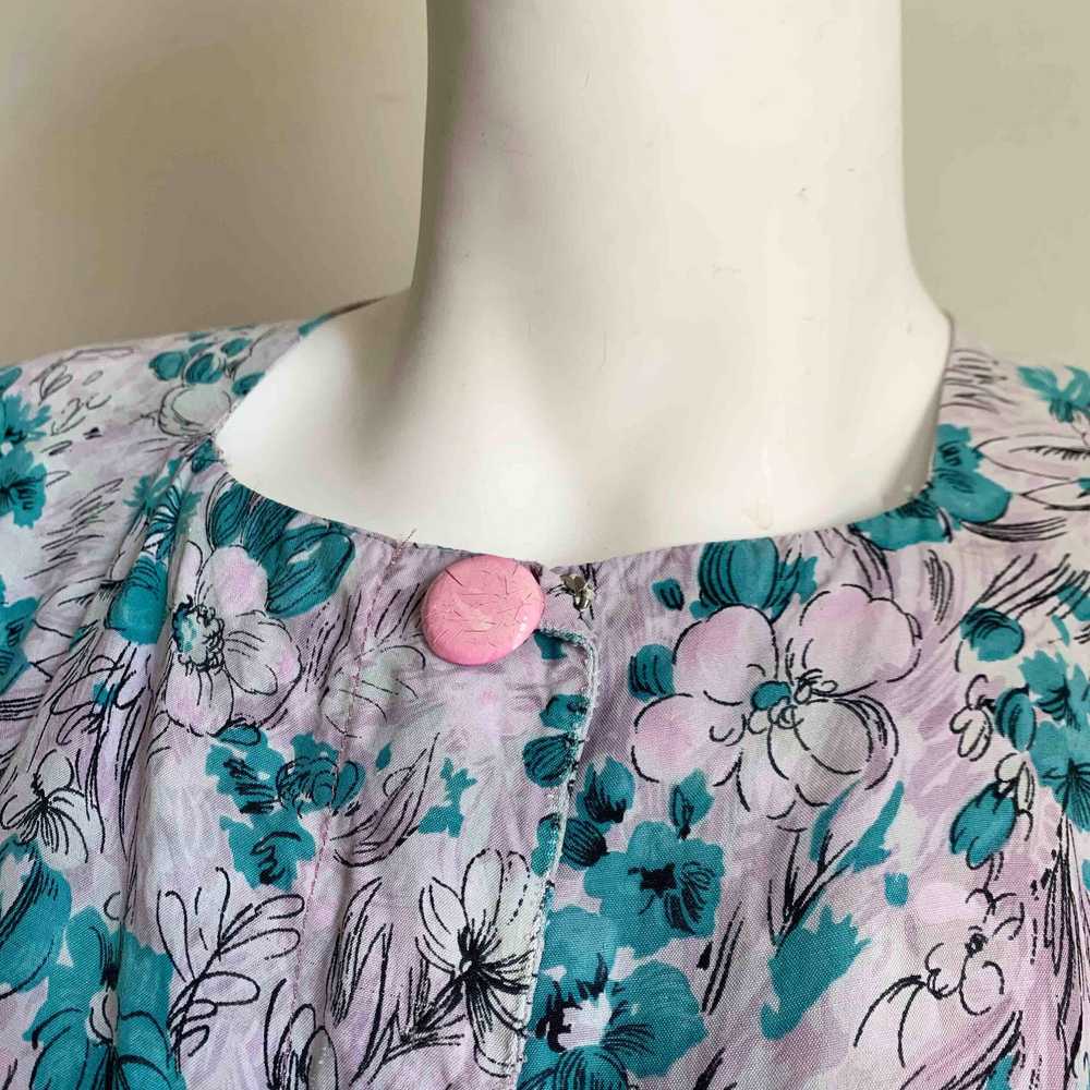 1940s Floral Tea Dress - image 7