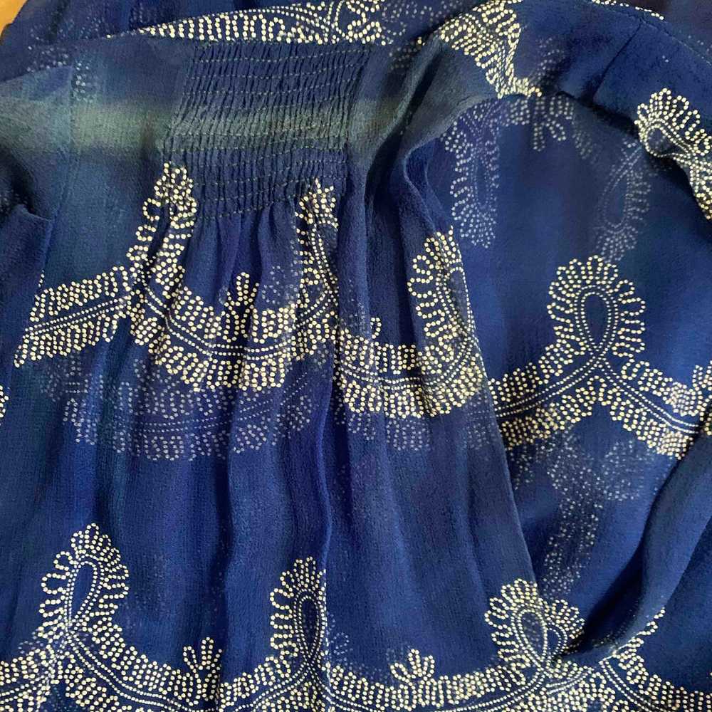 Sheer Blue 1930s Dot Dress - image 9