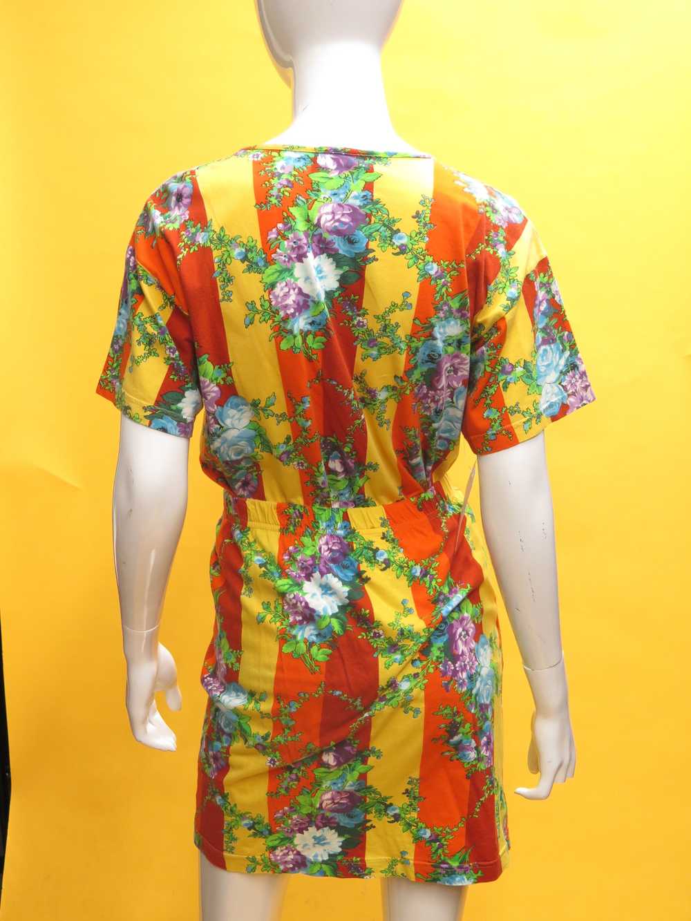 1990’s KENZO Jungle Striped & Floral Skirt Set - image 2