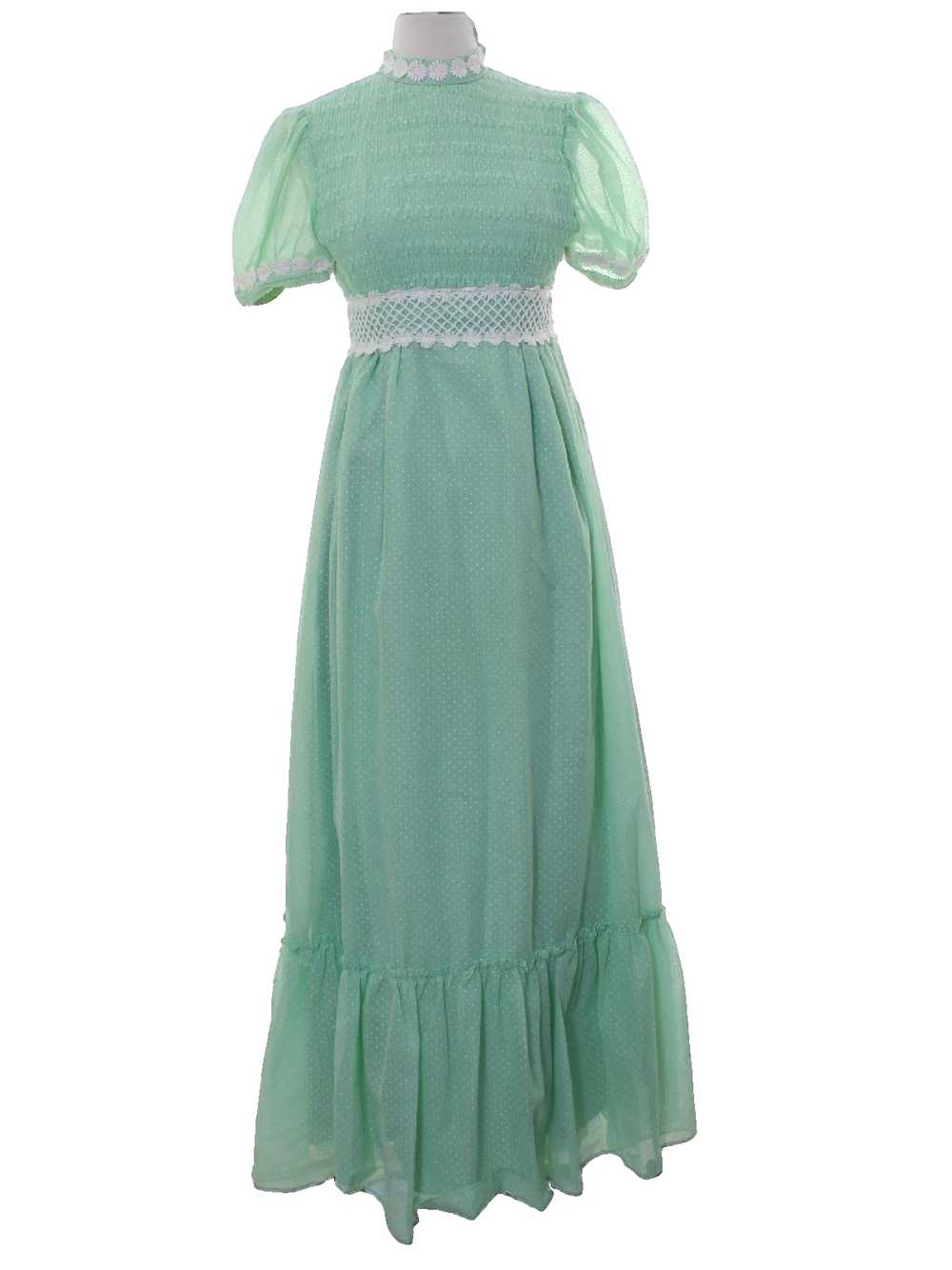 1960's Hippie Prairie Maxi Dress - image 1
